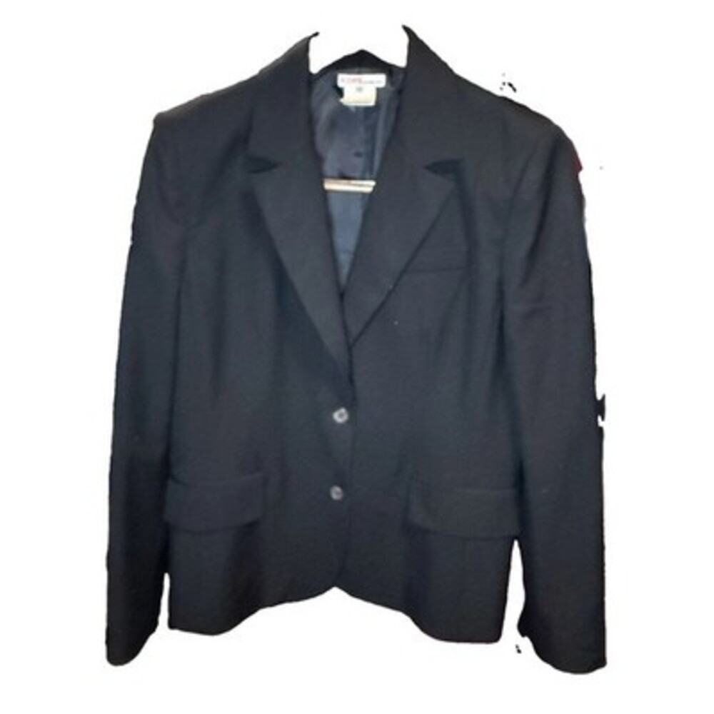 Vtg KORS Michael 100% Wool Black Blazer Jacket Made in Italy Tailored 10 90s